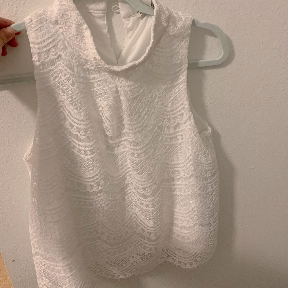 White crop top